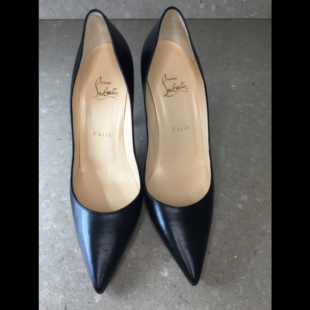 Christian Louboutin Clare 80 Leather Pumps